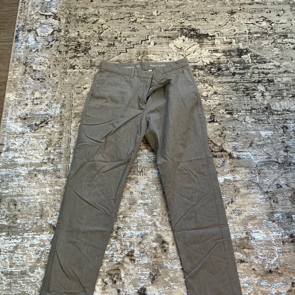 GAP Factory Gray Trousers with Straight-Cut Legs